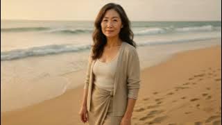 pose A over 50 with her own lyric song from busan korea