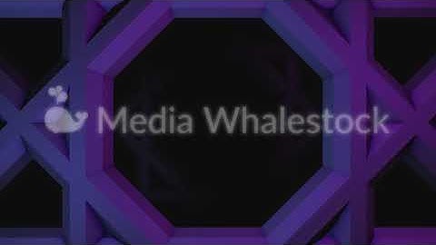 Colorful animation of moving squares with hexagons inside, seamless loop. Animation. Geometrical