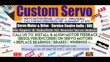 Servo Motor - Drive & Encoder Repair Locally in India | Encoder Install, Align, Adjust