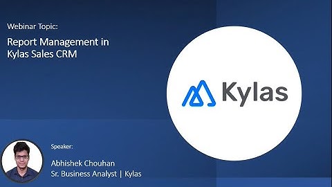 Report Management in Kylas Sales CRM