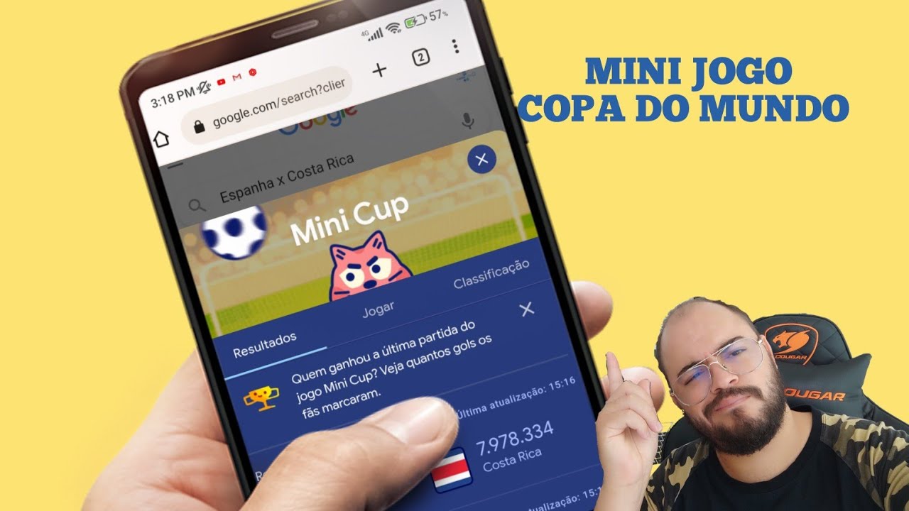 Mini Cup  Como jogar o minigame da Copa do Mundo do Google