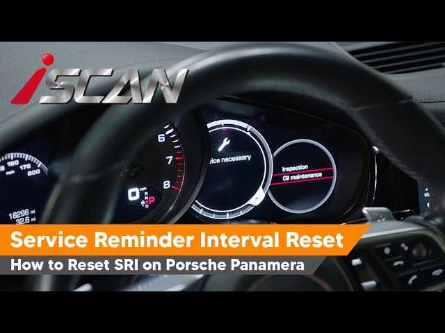 How To Reset The Service Reminder Interval Sri On Porsche Cars And Suvs Youtube