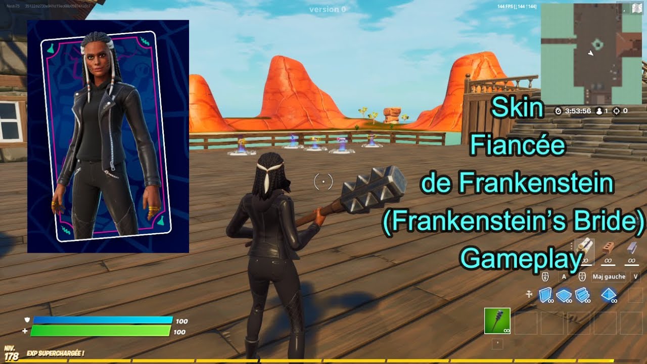 Skin Fiancée de Frankenstein (Frankenstein’s Bride) Gameplay Fortnite