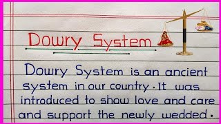 Dowry System in India || Dowry System Essay/Paragraph in English