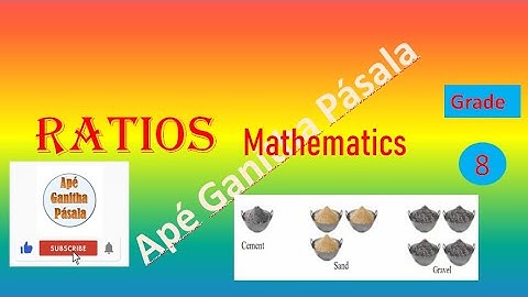 Ratios | Grade 8 | Mathematics | English Medium | Unit 16
