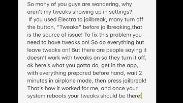 Fix tweaks not showing up in setting different method from Filza!