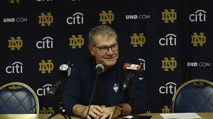 Coach Auriemma Notre Dame Post Game