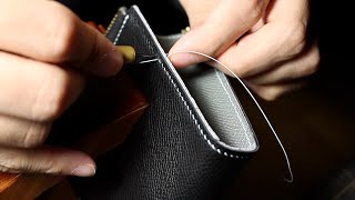 Make a hand-sewn zip wallet. #216
