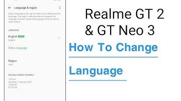 Realme GT 2 & GT Neo 3 How To Change Language