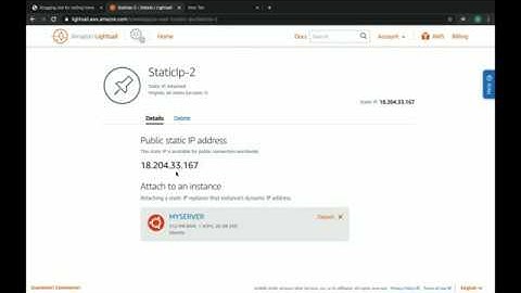 LEARN CREATING AND USE OF A STATIC IP (06) 2020 | AWS LIGHTSAIL COURSE