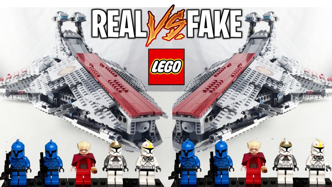 FAKE LEGO Star Wars 8039 Venator-Class Republic Cruiser! VS FAKE) -