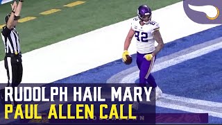 Paul Allens Call Of The Kyle Rudolph Hail Mary Catch