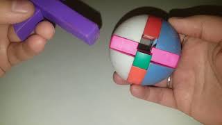 How to Solve 9 piece Puzzle Ball | 9 piece Puzzle Ball solution | Puzzle ball banane ka tarika