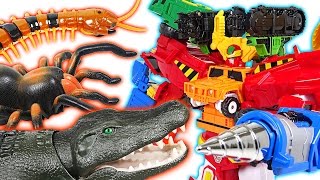 A big crocodile appeared! I'll show you the strength of Hello Carbot Hyperbuildian - DuDuPopTOY