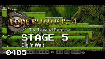 Lode Runner 4 - Stage 5 - Dig 
