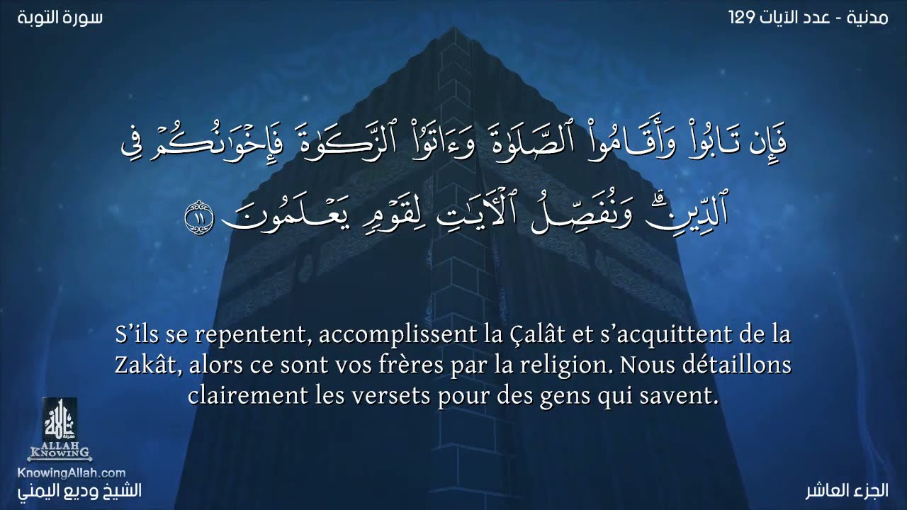 Sourate At-Tawba | Wadi Al-Yamani (9) سورة التوبة | وديع اليمني