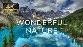 Relaxing Aerial Nature Views Video with healing sleep Music beautiful nature [4K Video]