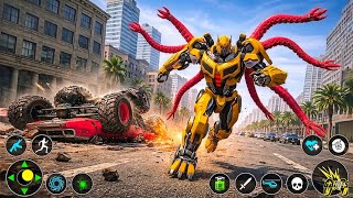 Robot Games 3d 2025 - Flying Robot Car - Monster Truck Transformation Part 2 - Android Gameplay screenshot 2