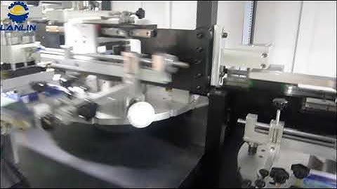 Full automatic screen printing on side wall and top wall of cosmetic Jar cap