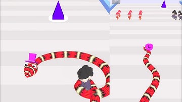 Snake Master 3D 🐍 🤺🌈 Android All Levels Game Play Walkthrough Level Max 80647
