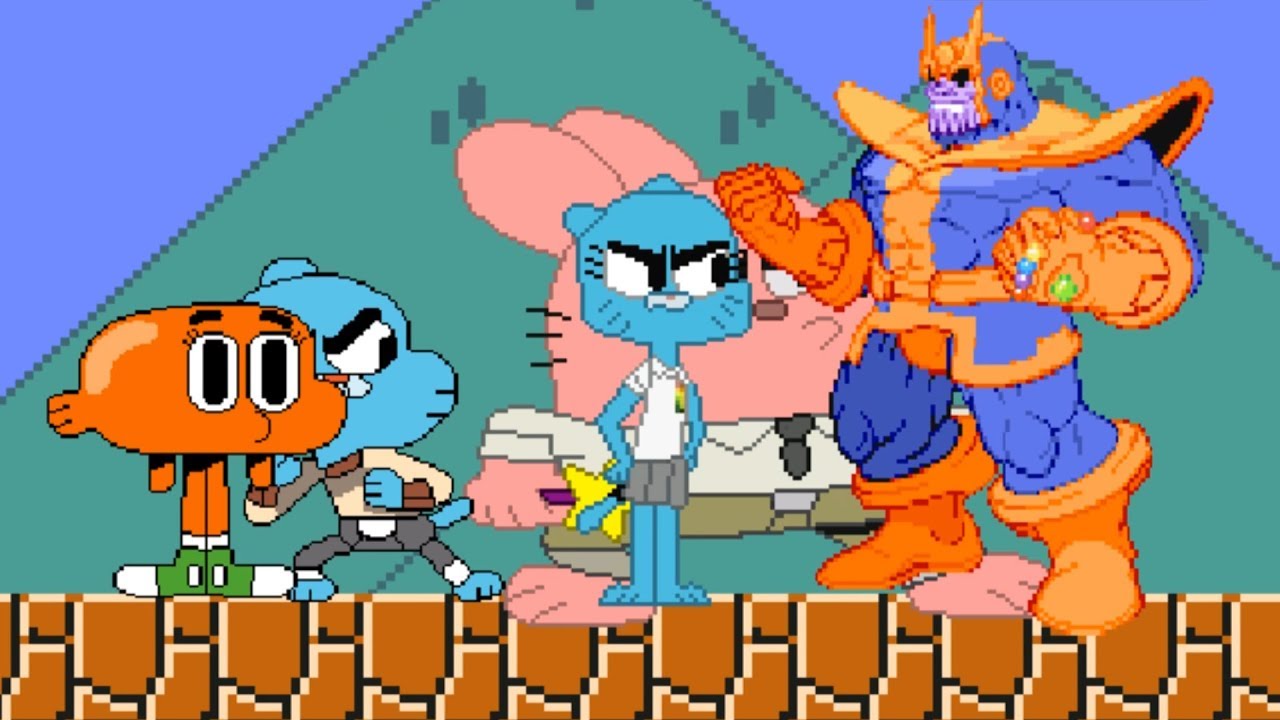 GUMBALL'S FAMILY VS THANOS | THANOS IS IN SO MUCH TROUBLE!!!😁😁😁 | FUNNY GAMING