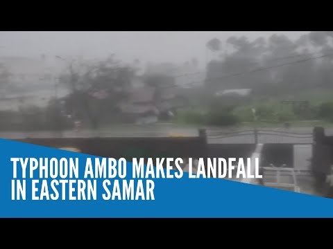 Typhoon Ambo makes landfall in Eastern Samar