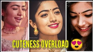 😍Rashmika Mandana Full Screen Speed photo slide whatshapp status| Rashmika all cute expression |