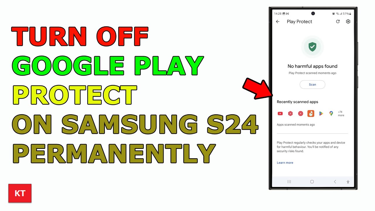 How to turn off Play Protect permanently on Samsung Phones (S24 Ultra ...