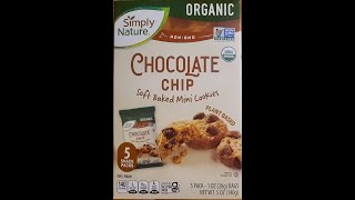 Simply Nature Organic Chocolate Chip Soft-Baked Mini Cookies Review @GlennsFastReviews