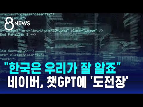 한국은 우리가 잘 알죠 네이버 AI 챗GPT에 도전장 SBS 8뉴스 