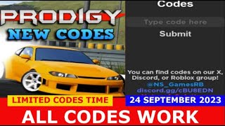 Prodigy Drift Codes December 2023 - RoCodes
