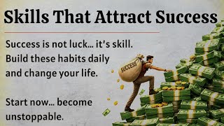 Skills That Attract Success | Motivational Video 🔥 | Improve Your English Fluency ✅️ | Graded Reader