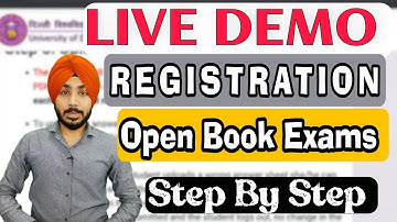 DU-SOL Open Book Exams Registration Live Demo | SOL | REGULAR | NCWEB | Jasmeet Classes
