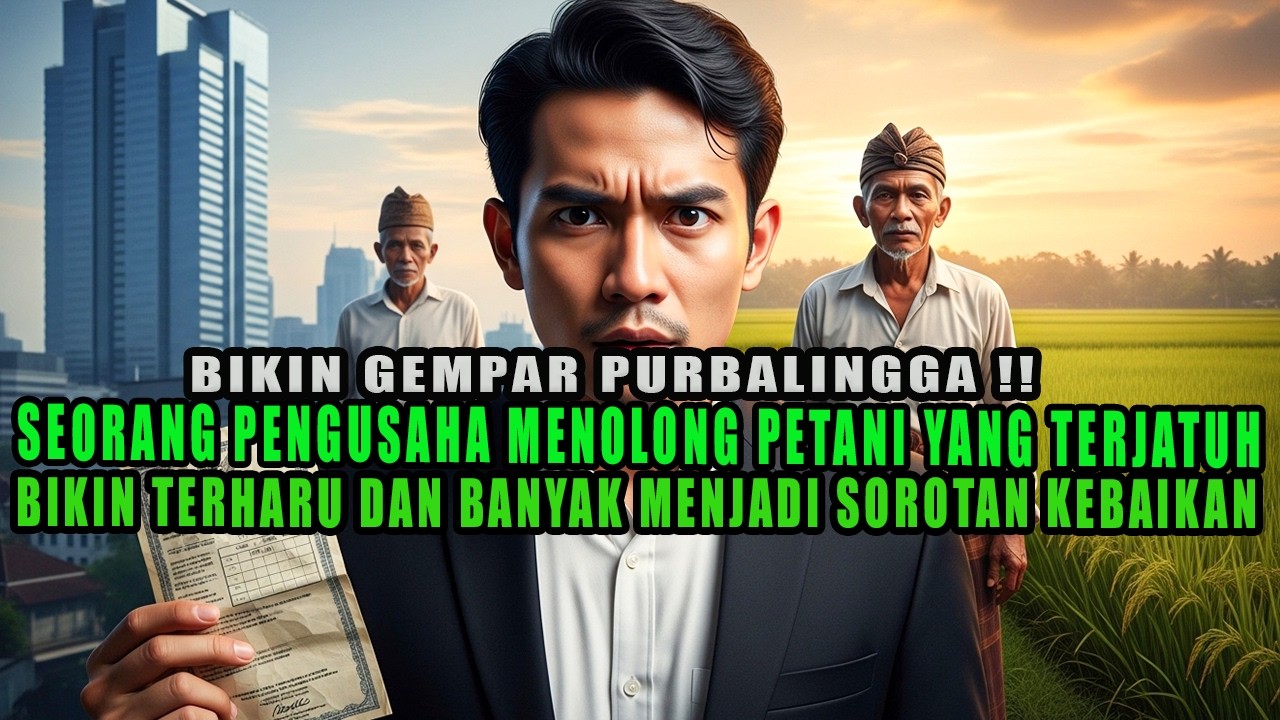 SEORANG PENGUSAHA MENOLONG PETANI YANG TERJATUH , AKSINYA BIKIN GEGER PURBALINNGA