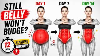 💖 If Your Belly Won't Budge ➜ Try This 12-Min Standing Workout for Women 50+ | FIT HER