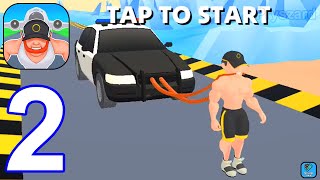 Pull With Mouth! - Gameplay Walkthrough Part 2 Levels 4-6 Garbage Truck,School Bus (iOS,Android) screenshot 4