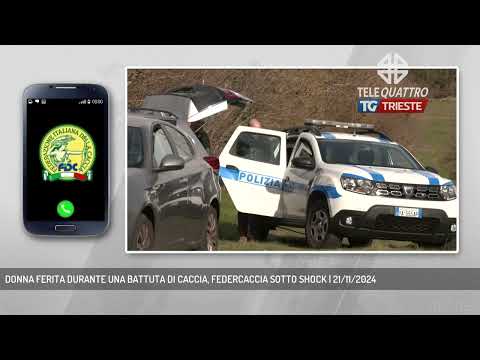 DONNA FERITA DURANTE UNA BATTUTA DI CACCIA, FEDERCACCIA SOTTO SHOCK | 21/11/2024