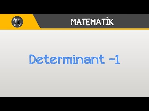 Determinant -1 | Matematik | Hocalara Geldik