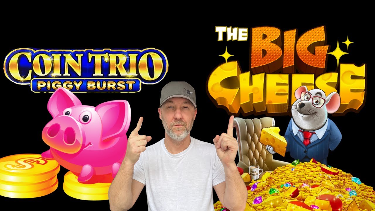 The Big Cheese slot and Coin Trio Piggy Burst slot NEW for me! YouTube