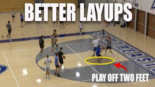 Basketball Drill for Better Layups  Play Off Two Feet