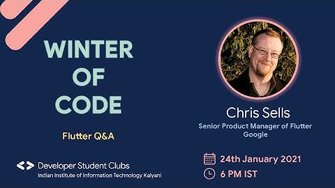 WoC - Tech Talk: Flutter Q&A | Chris Sells
