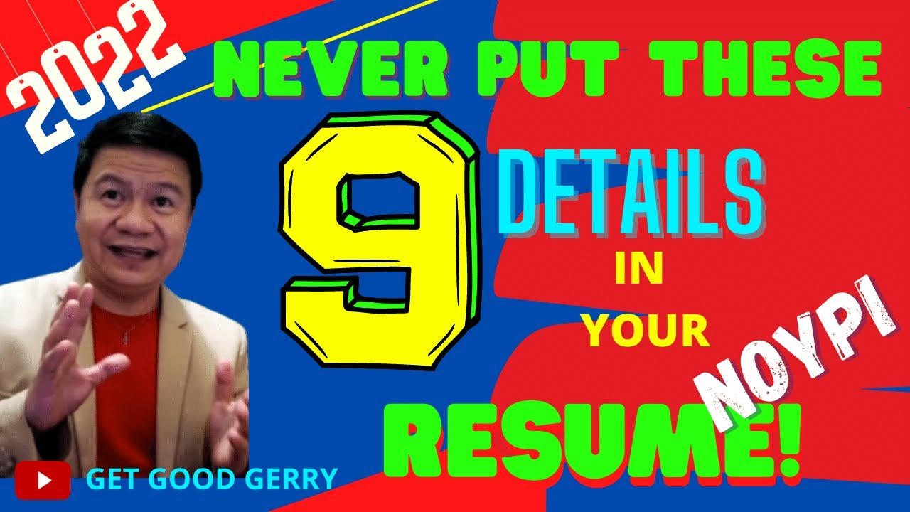 9 Resume Mistakes to Avoid TAMANG SAGOT | Get Good Gerry