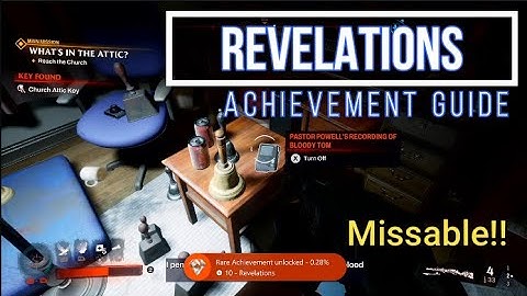 Redfall | Revelations MISSABLE Achievement Guide