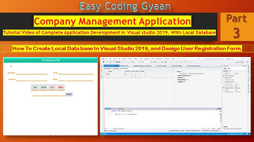How to create Local Database in Visual Studio 2019.| Company Management Application Part-3