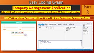 How to create Local Database in Visual Studio 2019.| Company Management Application Part-3