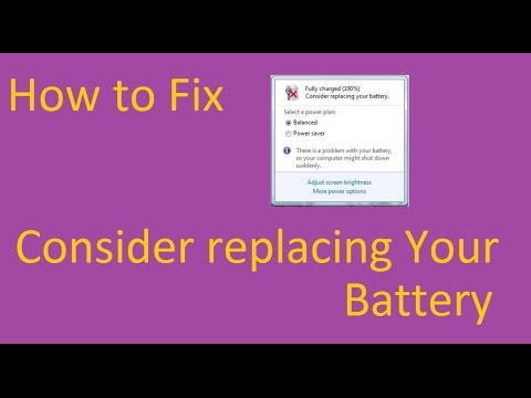 how to fix battery show consider replacing your battery