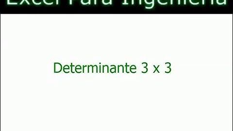 Determinante 3 x 3