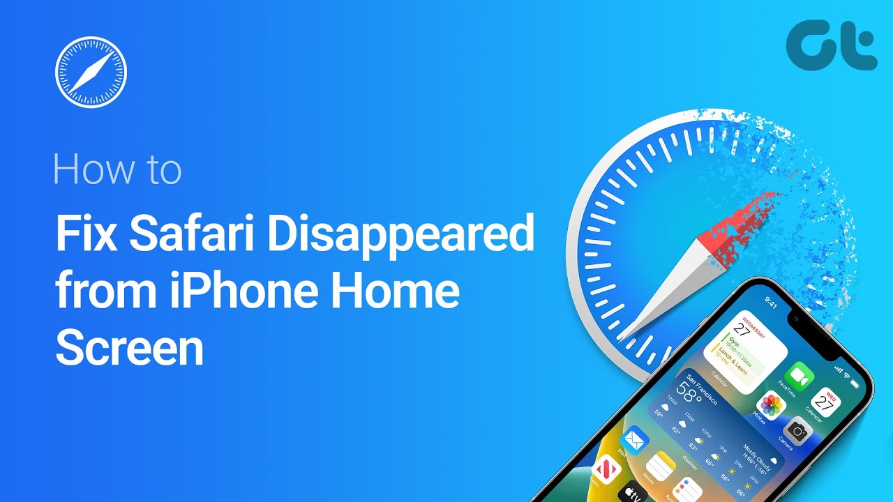 How To Fix Safari Disappeared From IPhone Home Screen YouTube