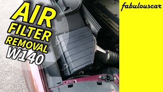 Air Filter Removal | Mercedes-Benz W140 W124