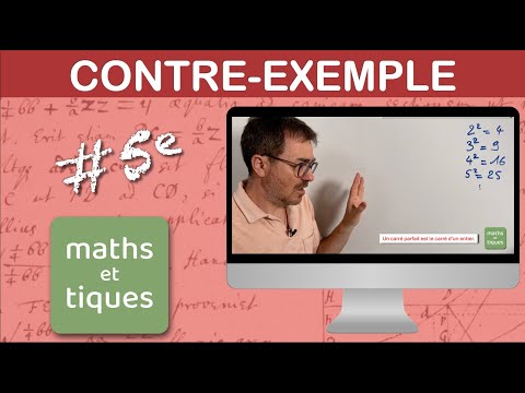 Utiliser un contre-exemple - Cinquième